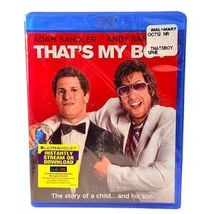 NEW That's My Boy Blu-ray Adam Sandler Andy Samberg Comedy Movie New Sealed